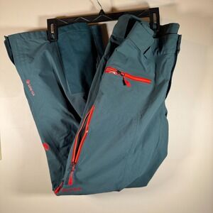 Marmot Gore-Tex Recco Ski Snowboard Pants Teal Orange Zip Men's Large